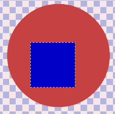 Selected Square in Circle