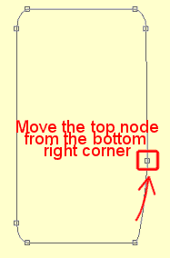 Move the top node up